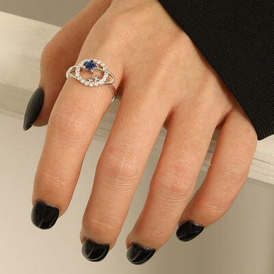 Planetarisk Zirkon Sølv Ring
