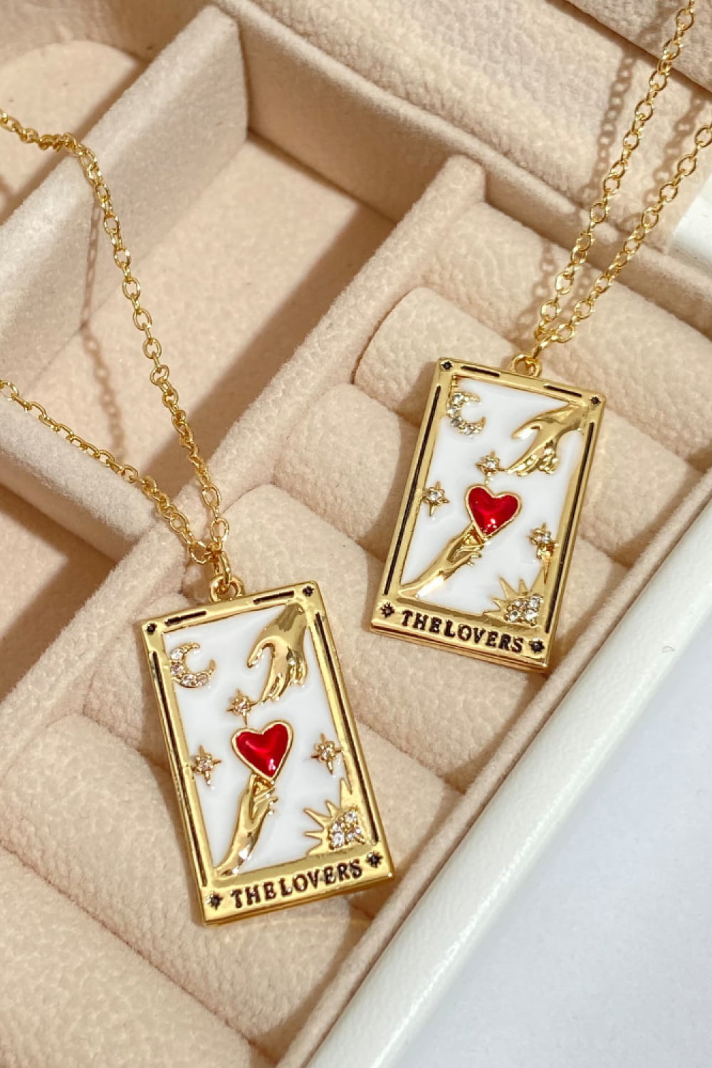 Collana in acciaio con ciondolo Tarocco