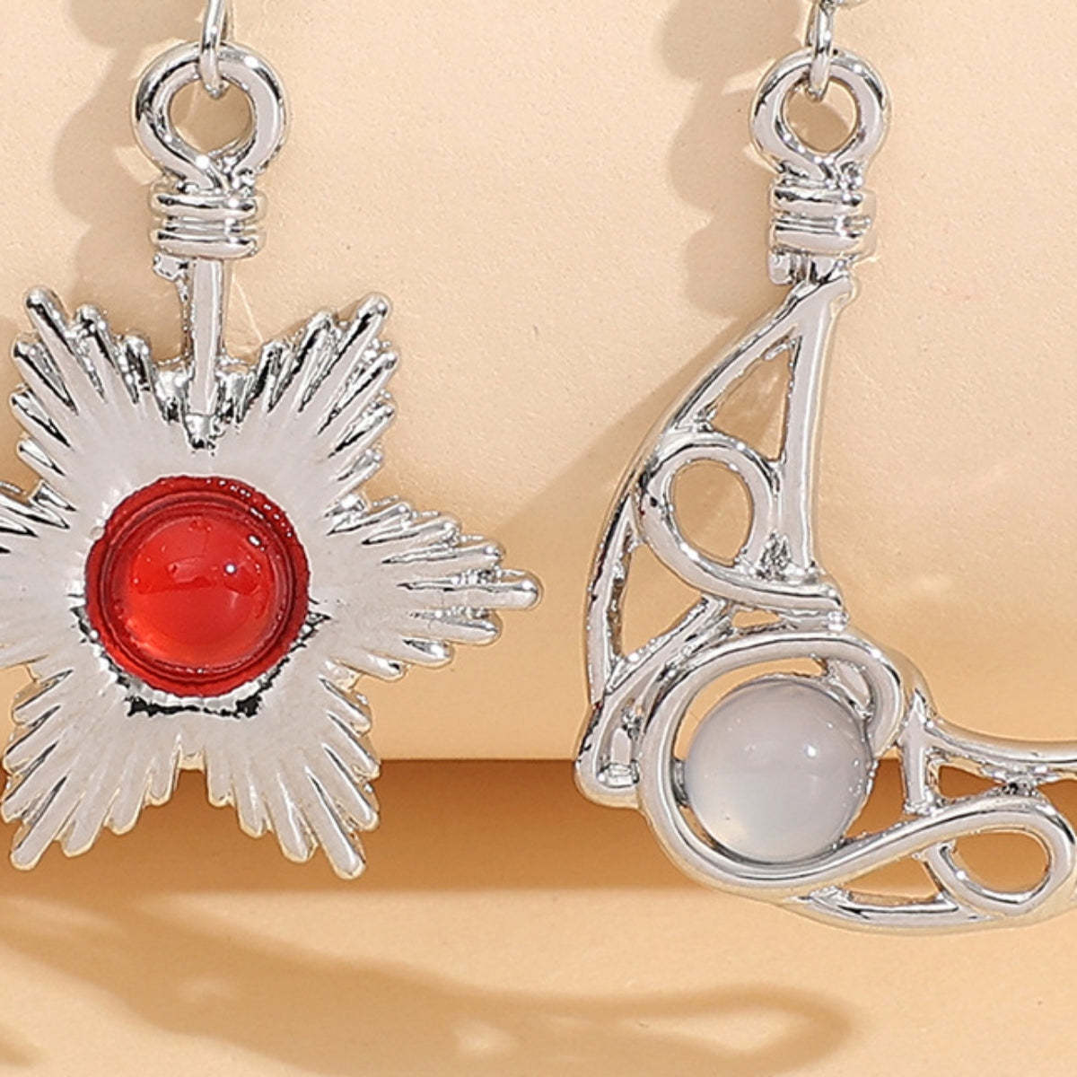 Aros colgantes de aleación con cuentas