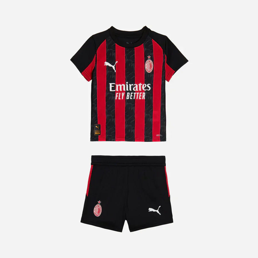 Kit da calcio per bambini AC Milan 2025/26 - Casa