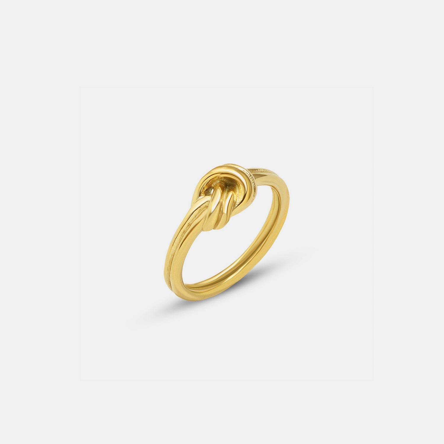 Anello Nodo in Acciaio Intrecciato