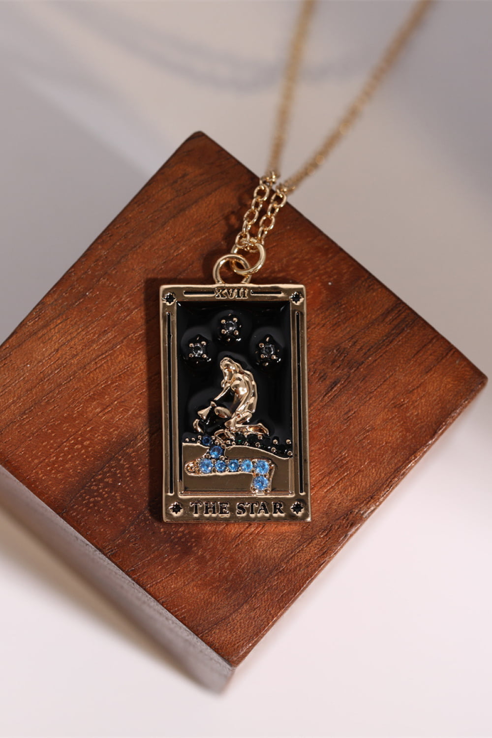 Collana in acciaio con ciondolo Tarocco