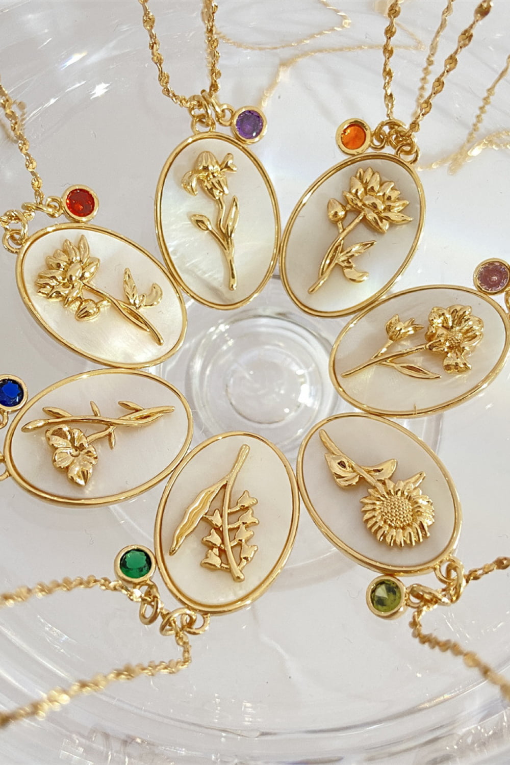 Collana con Fiore a Guscio di Rame