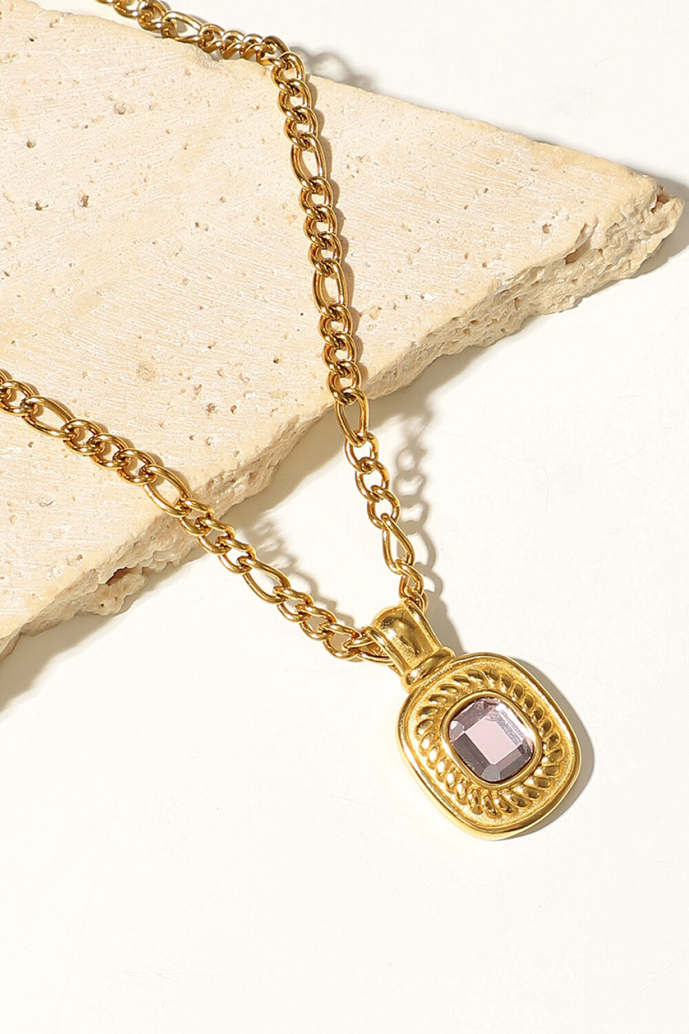 Guld Rhinestone Vedhæng Kæde