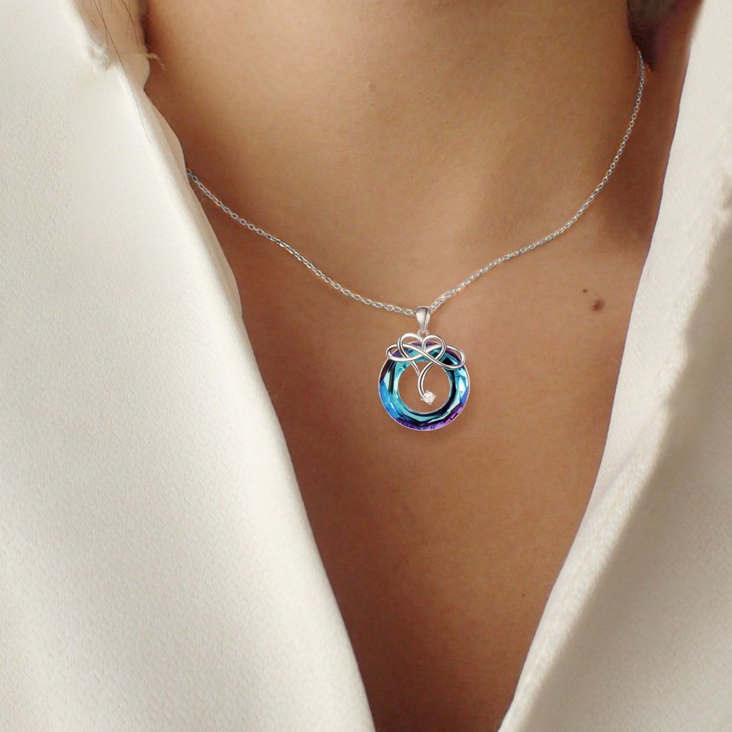 Ciondolo in Argento con Cristallo Naturale