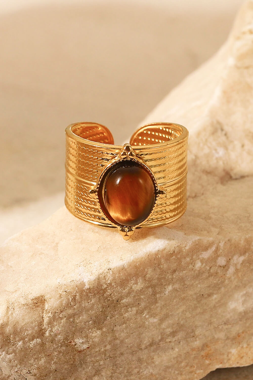 Guld Bred Åben Ring