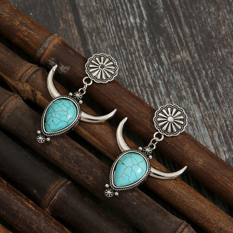 Cow-Shaped Turquoise Drops