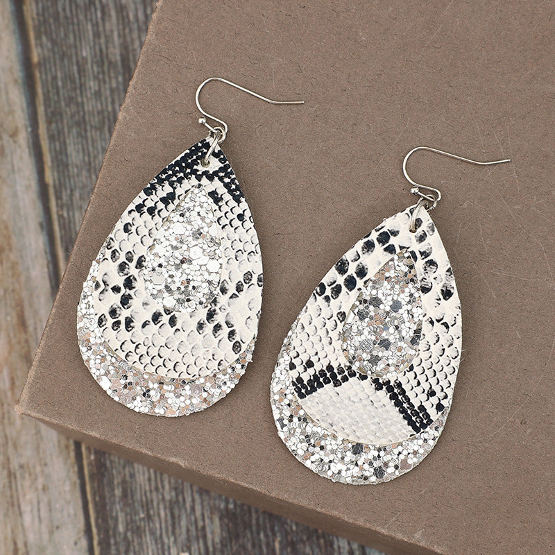 Gocce di pelle con paillettes