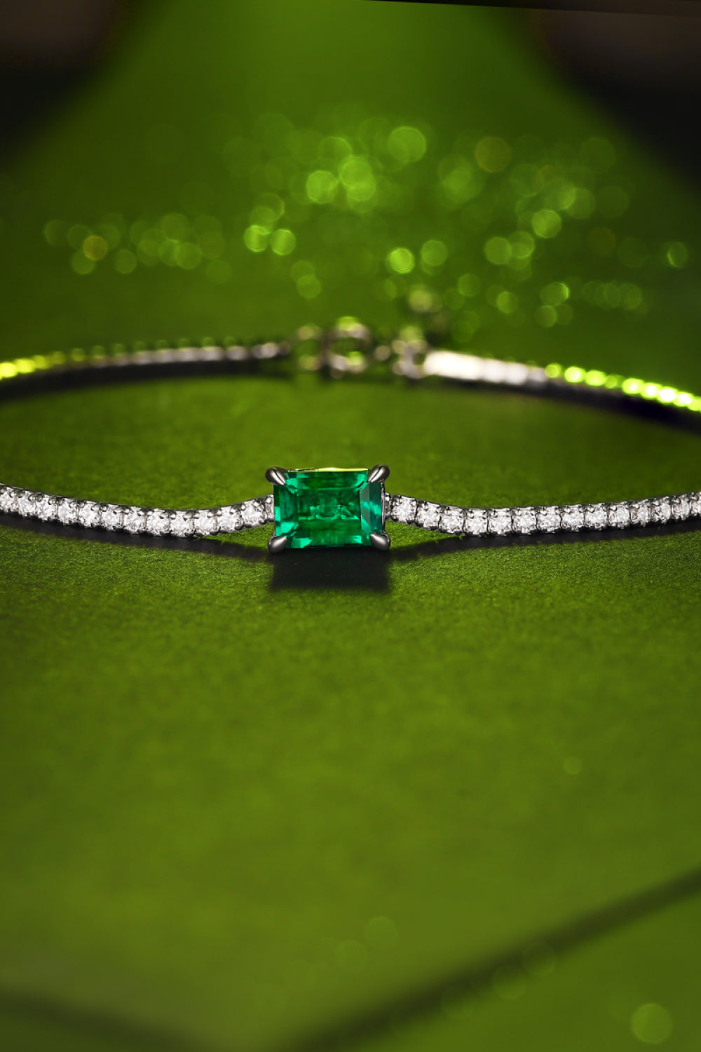 1 Karat Labor-Smaragd-Armband