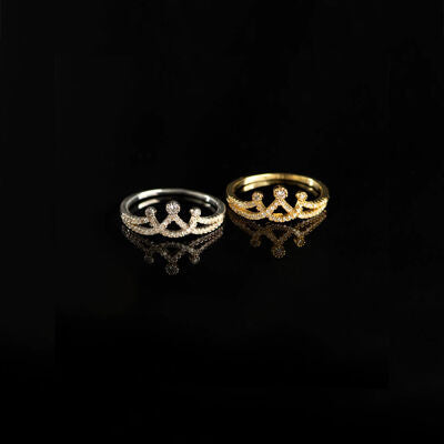Krone Zirkon Silberring