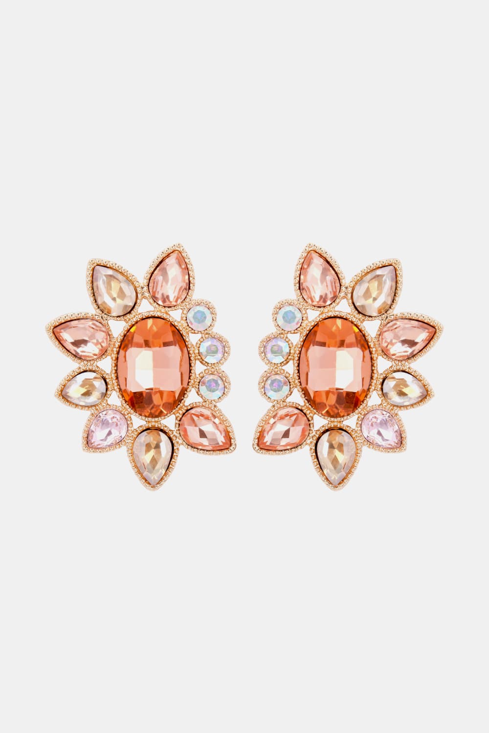 Aros angulares de piedra de vidrio