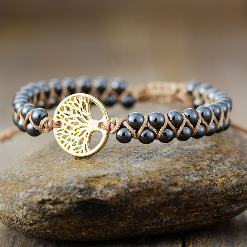 Flettet Sten Legering Armring