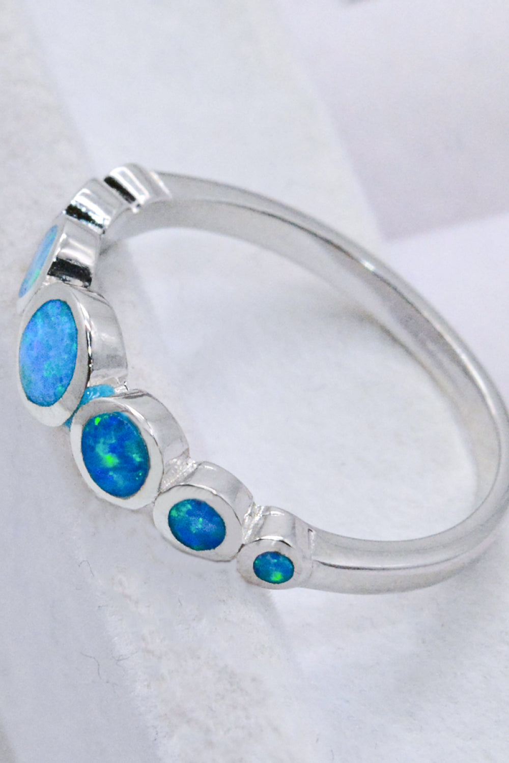 Multi-Opal Zilveren Ring