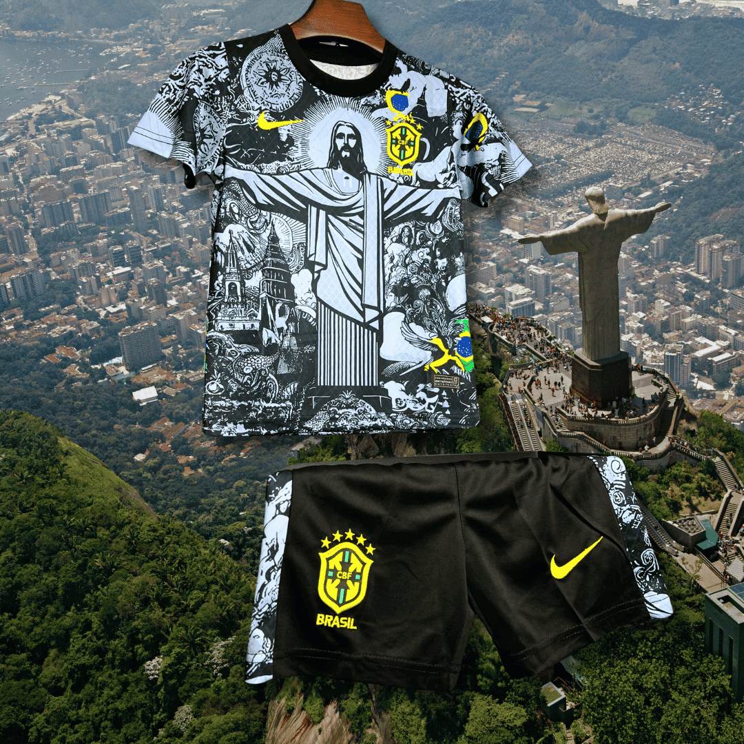 2024/25 Brasilien Jesus Børne Fodbold Sæt - Specialudgave Børne Fodbold Sæt