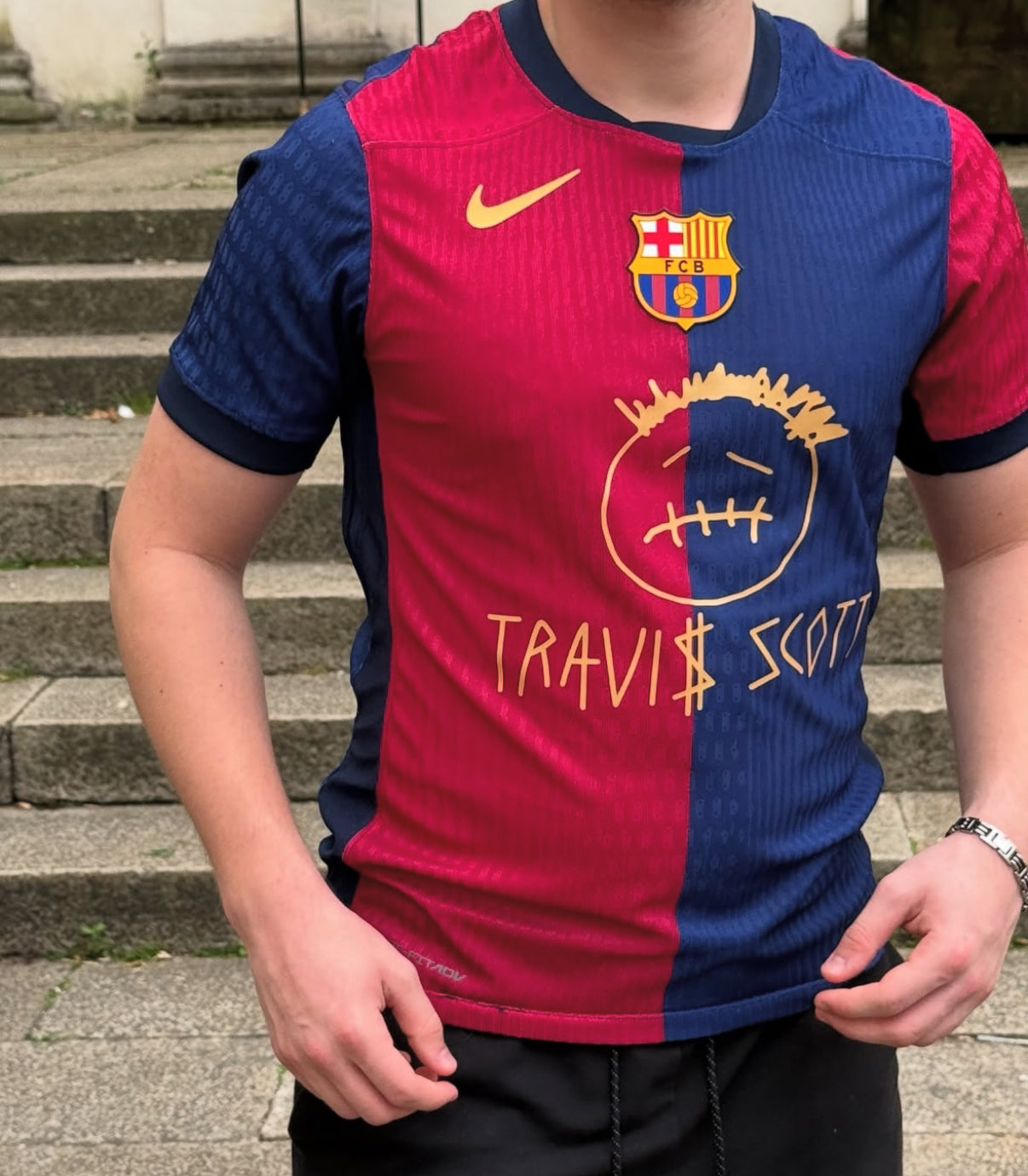 FC Barcelona x Travis Scott Shirt – El Clásico Limited Edition