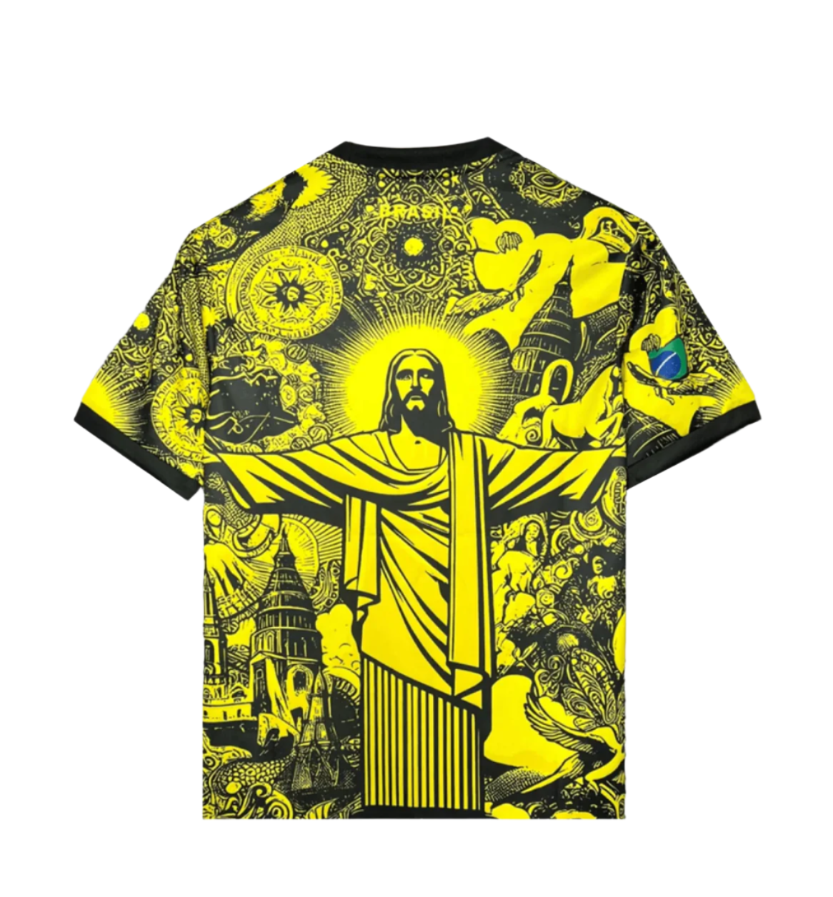 2024 Brazil Statue Corteiz Shirt - Yellow Special Edition