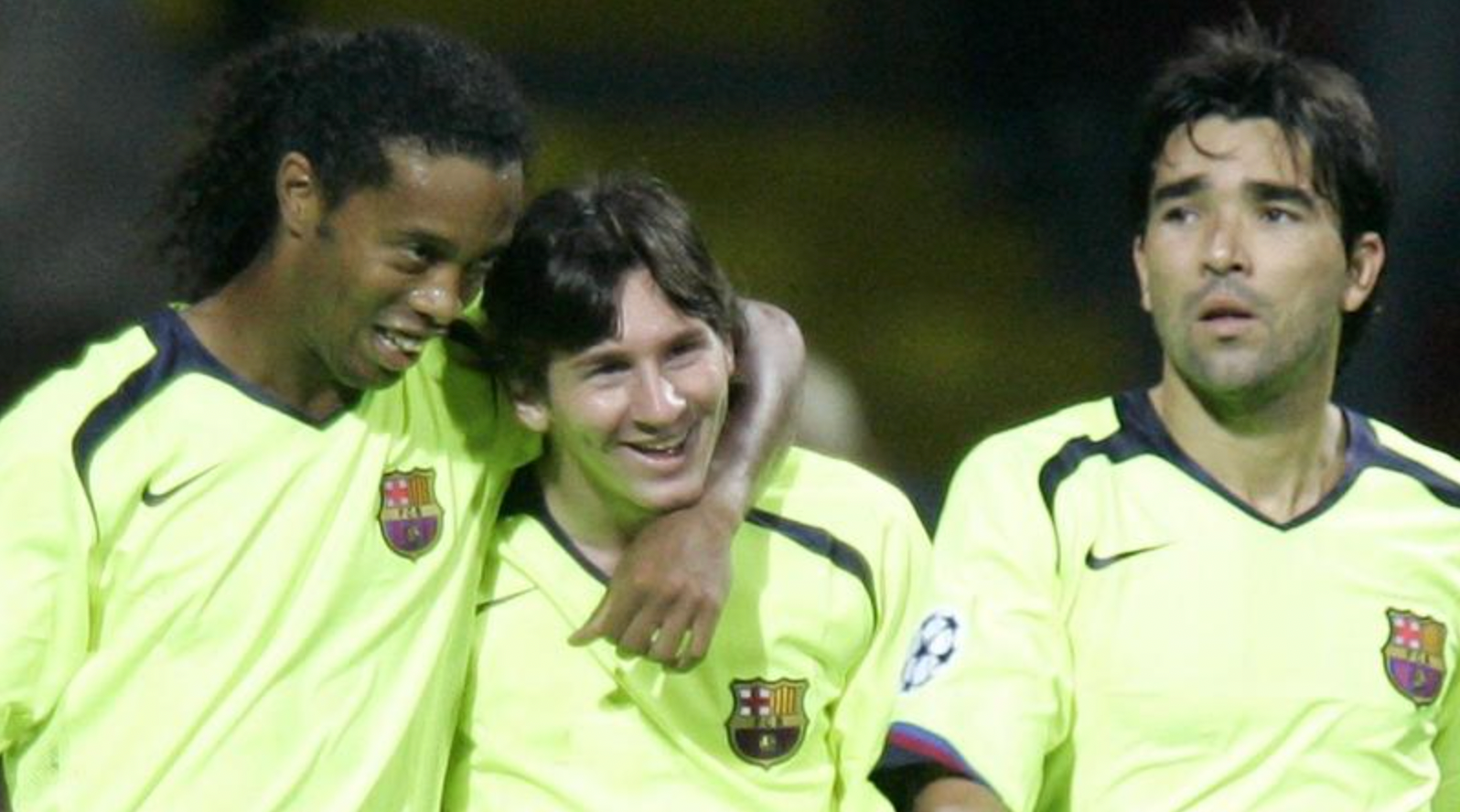 2005-2006 Barcelona Fluoreszierendes Retro-Auswärtstrikot
