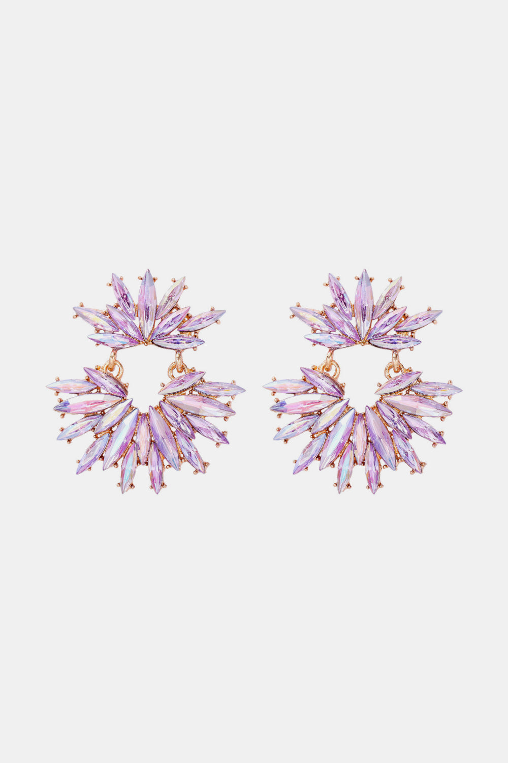 Gocce di pietra di vetro floreale