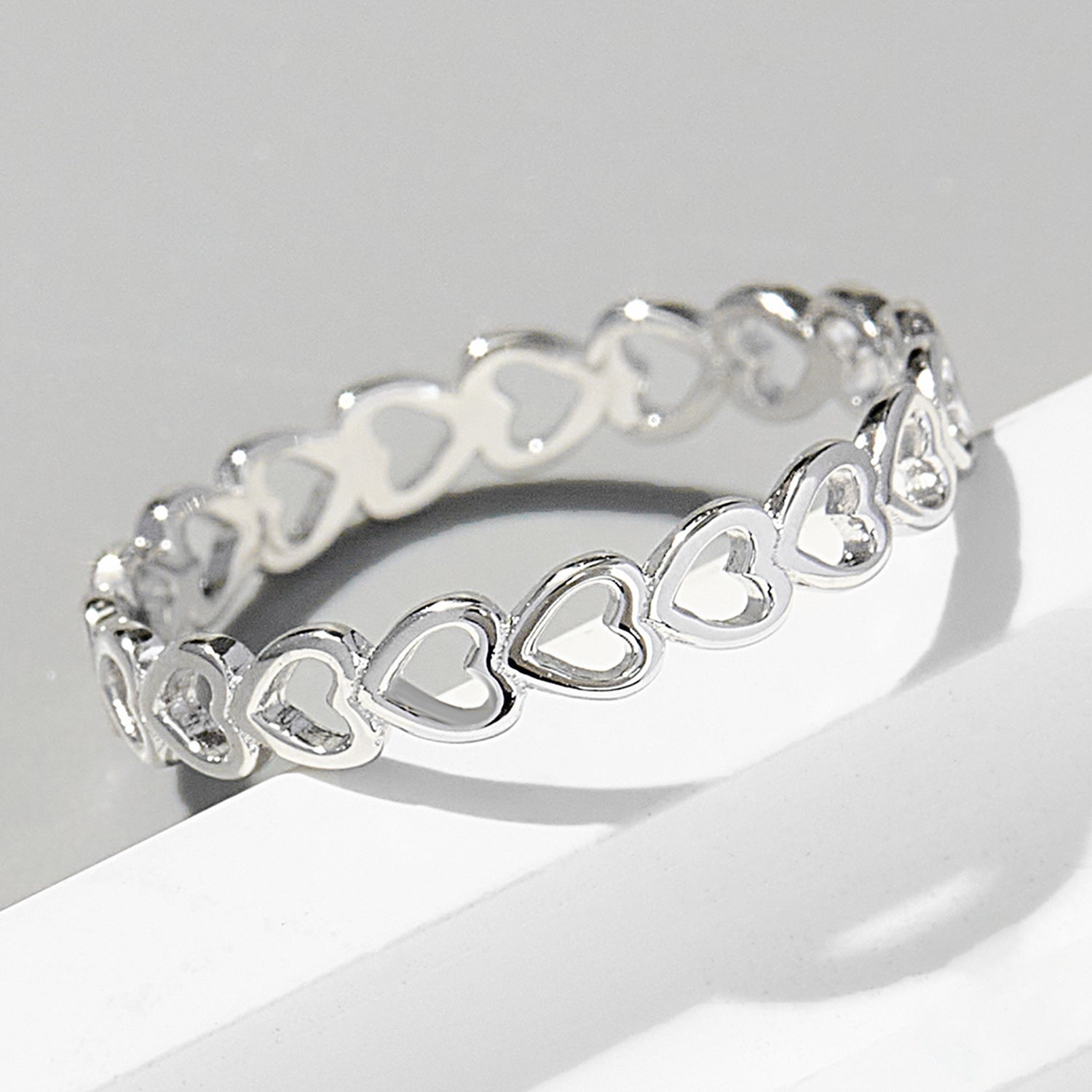 Anello in Argento Heart Link
