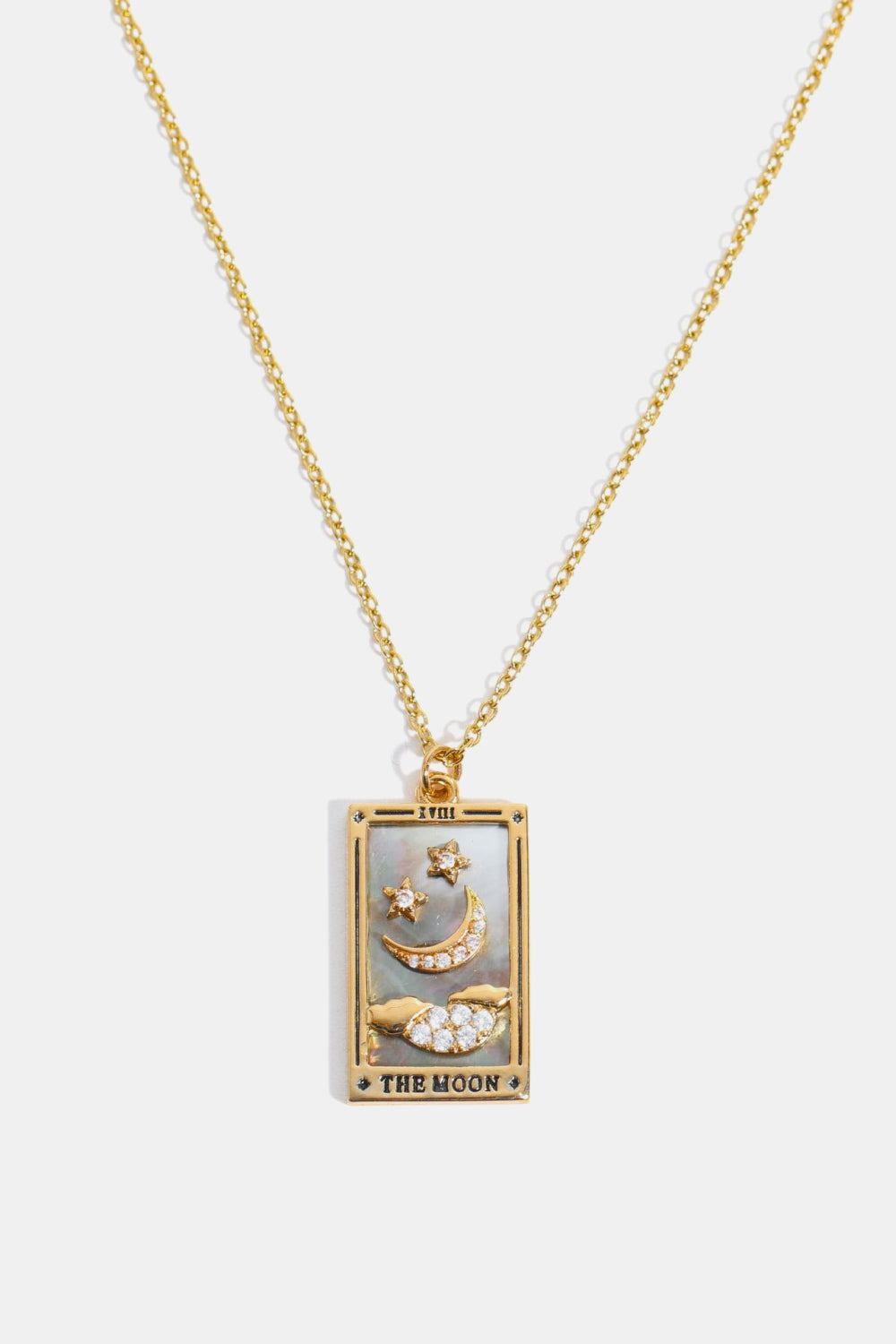 Collana in acciaio con ciondolo Tarocco