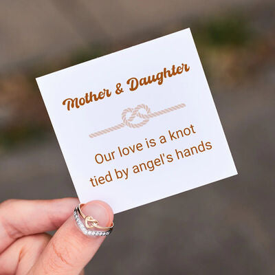 Geknoteter Herz-Zirkonring