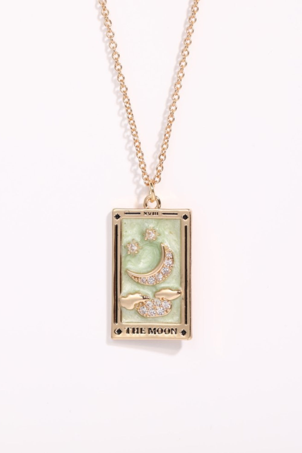 Collana in acciaio con ciondolo Tarocco