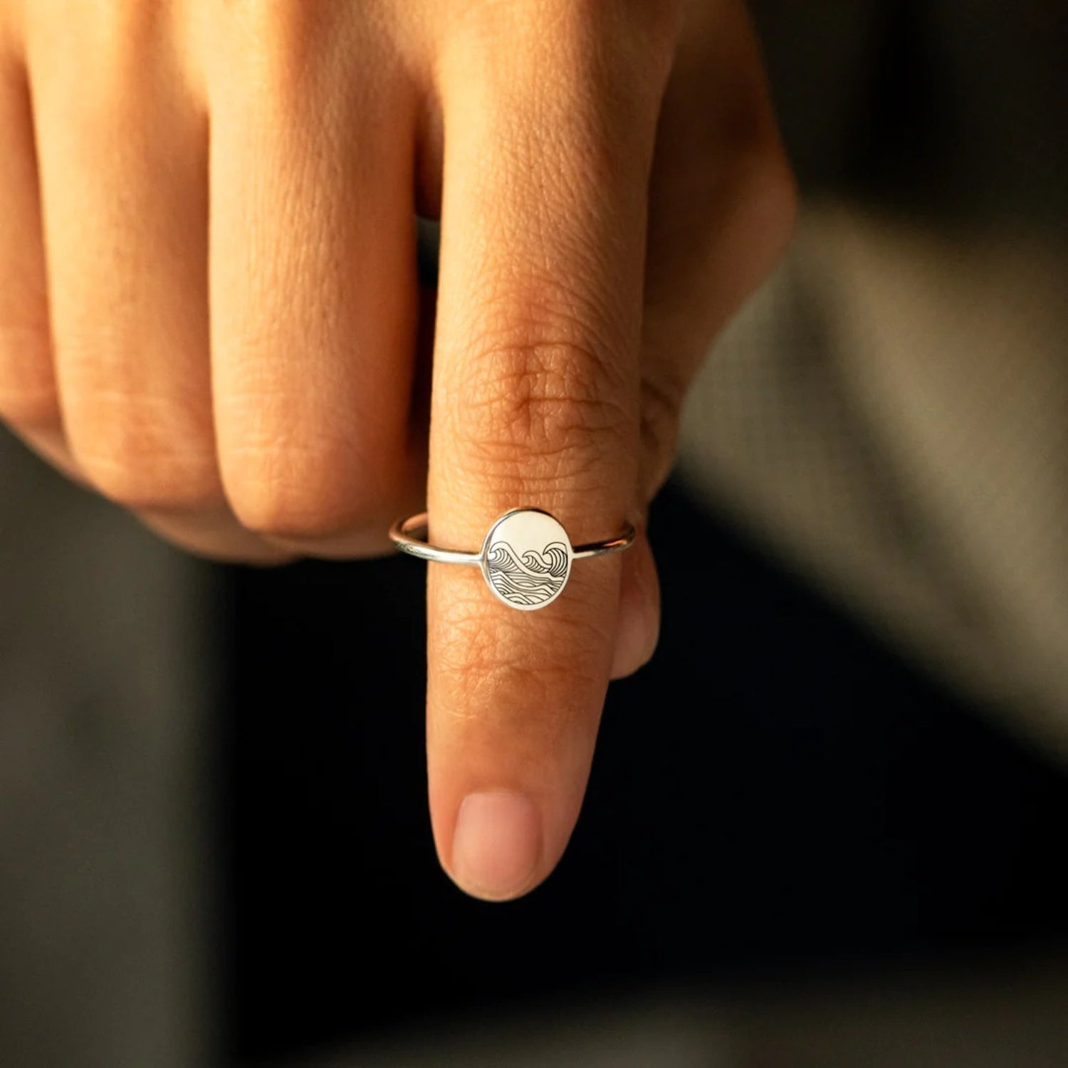 Anello sigillo d'argento