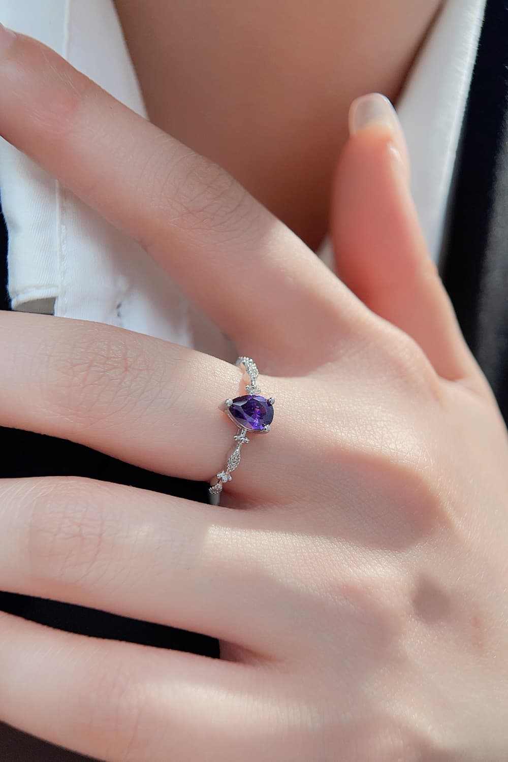 Amethyst-Silberring