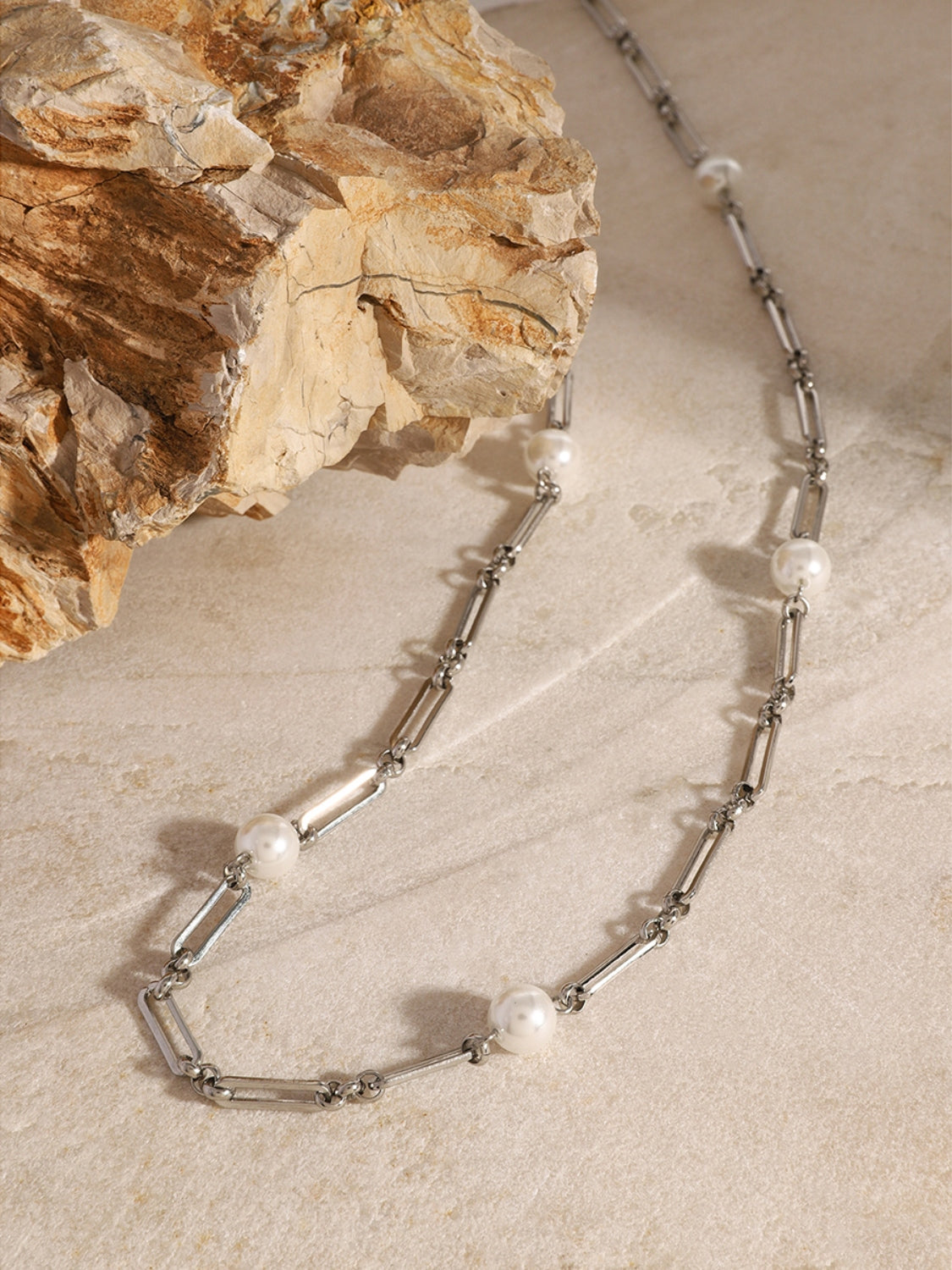 Collare in acciaio Pearl-Link