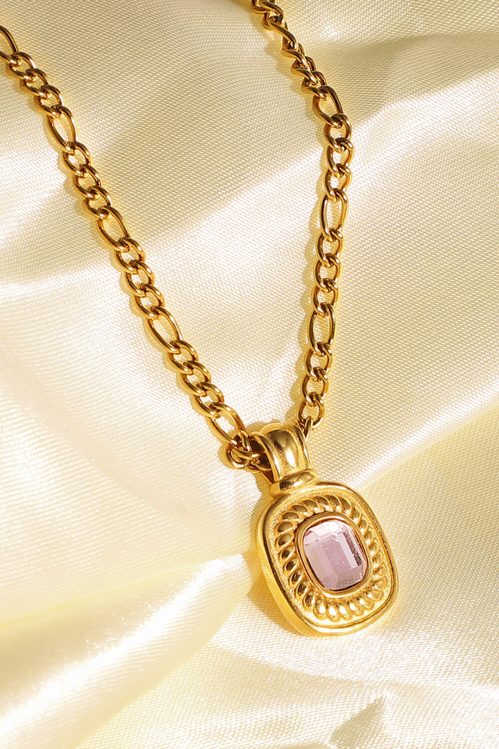 Guld Rhinestone Vedhæng Kæde