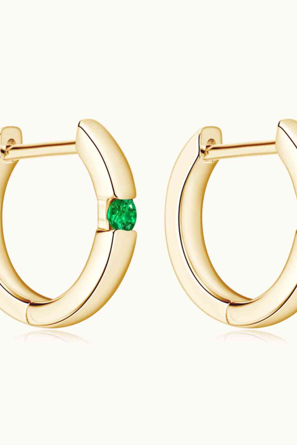 Lab Emerald Drop Earrings
