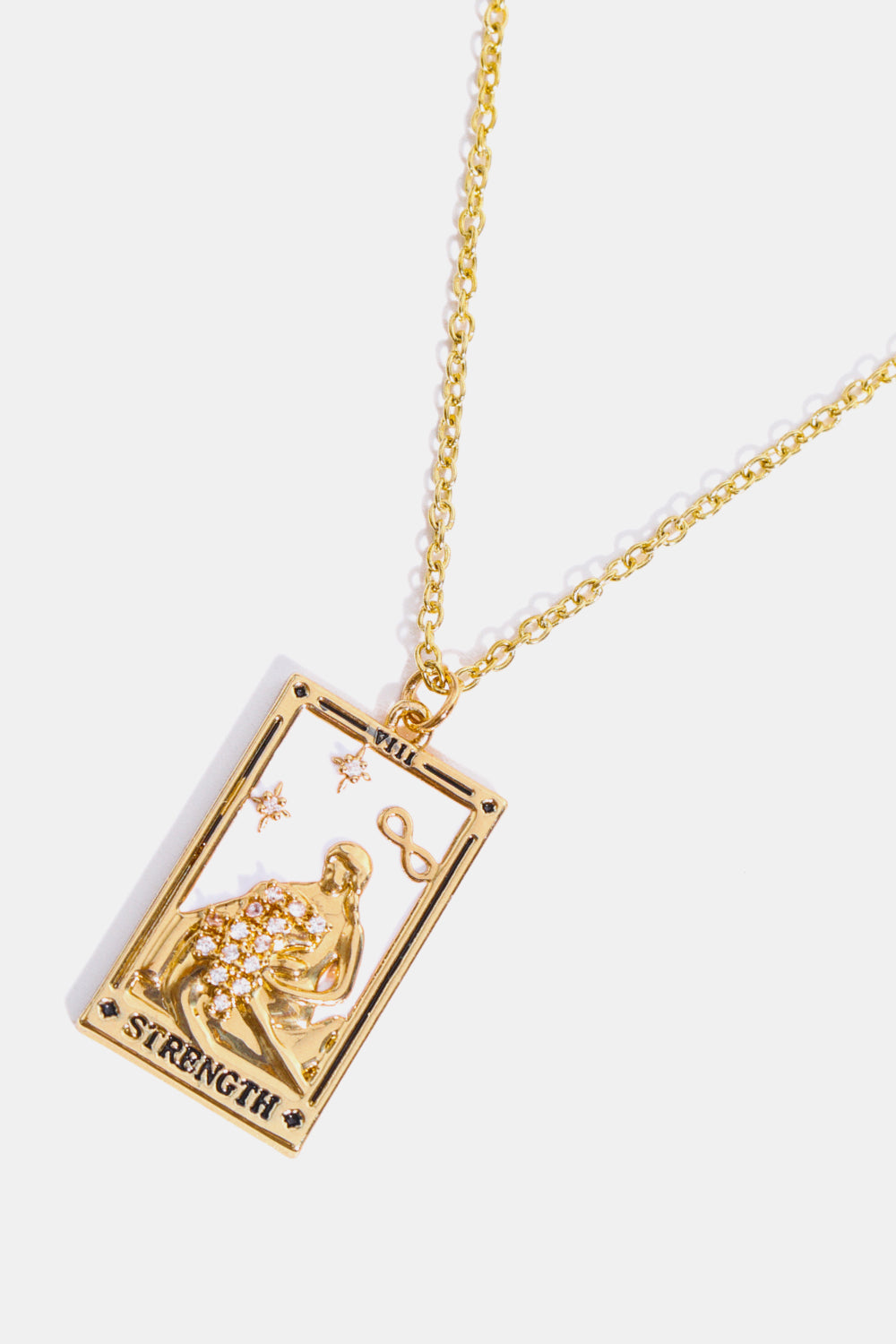 Collana in acciaio con ciondolo Tarocco