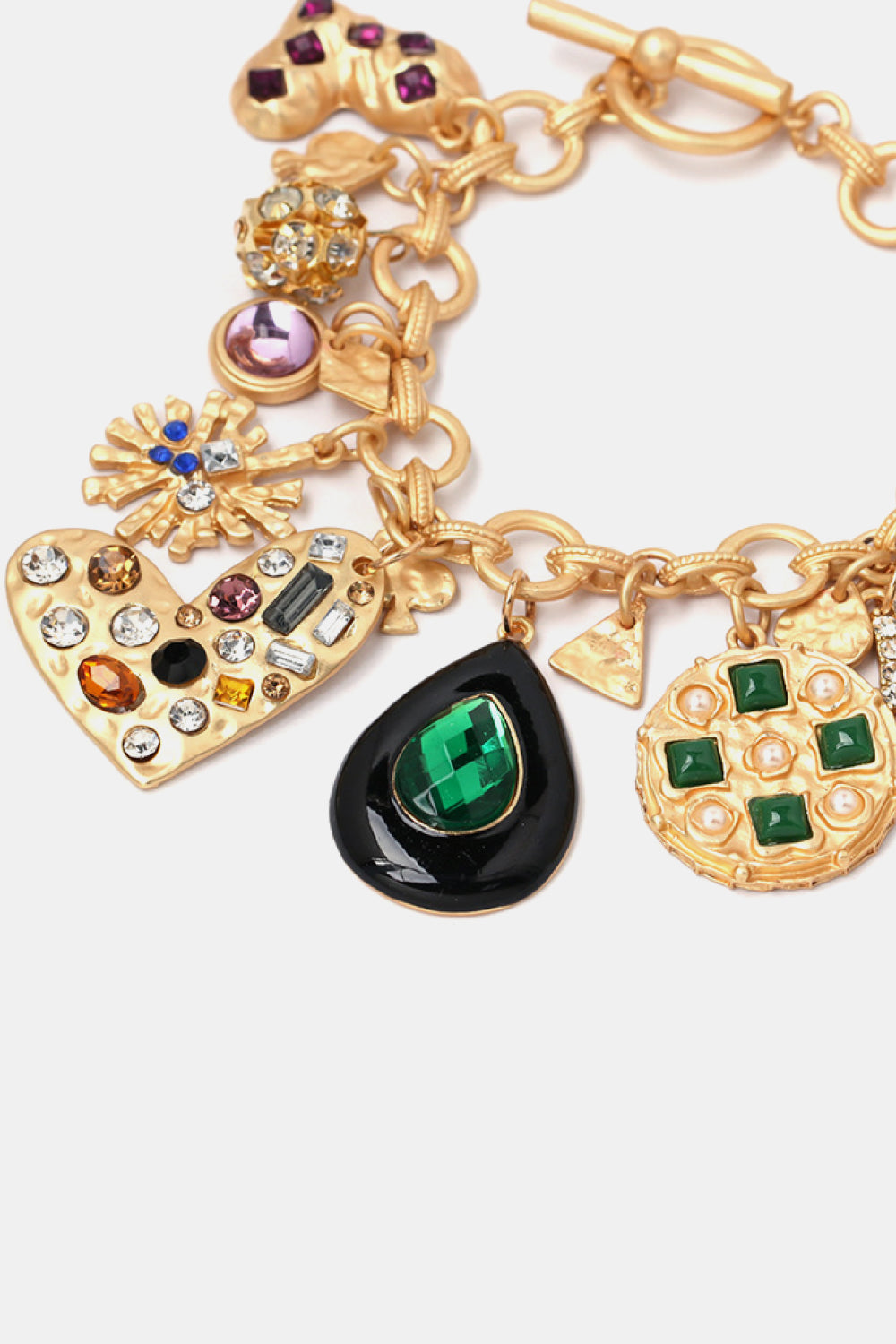 Multi-Charm Resin Wristlet