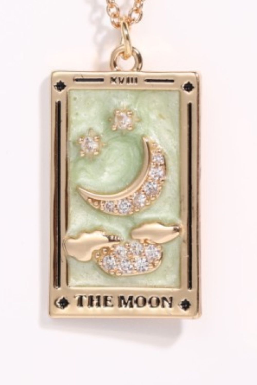 Collana in acciaio con ciondolo Tarocco