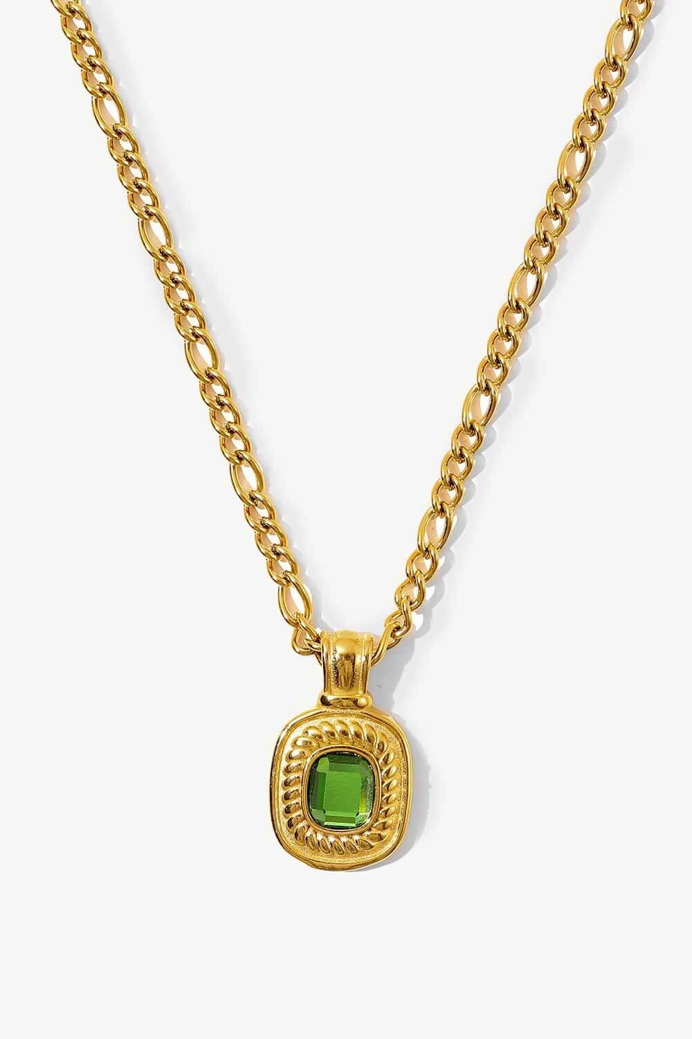Guld Rhinestone Vedhæng Kæde