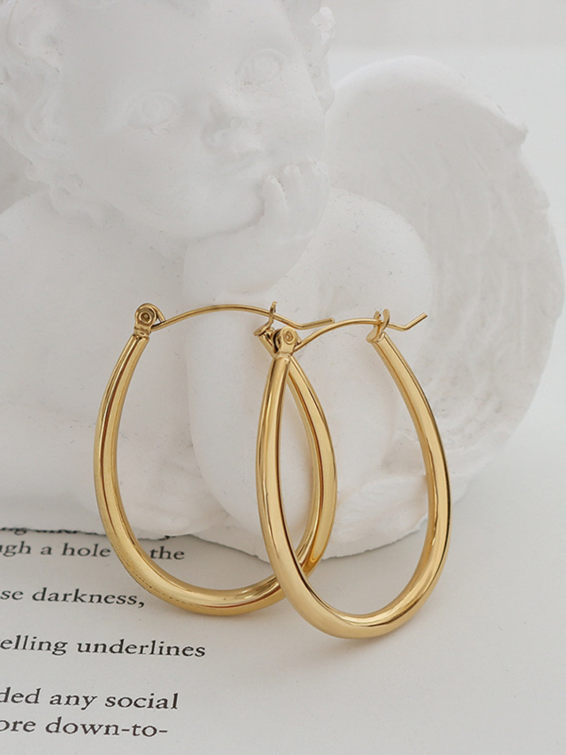 Guldbelagte stål hoops