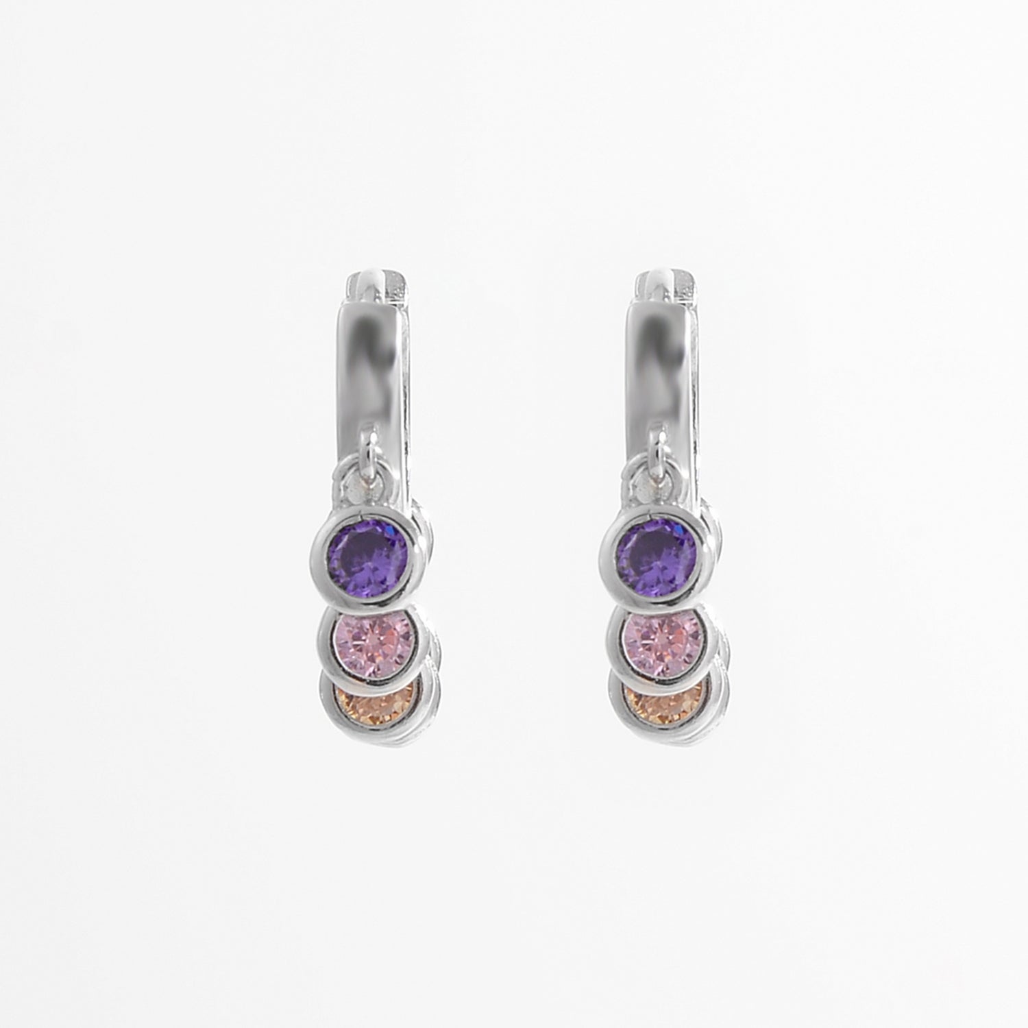 Orecchini a cerchio Zircon