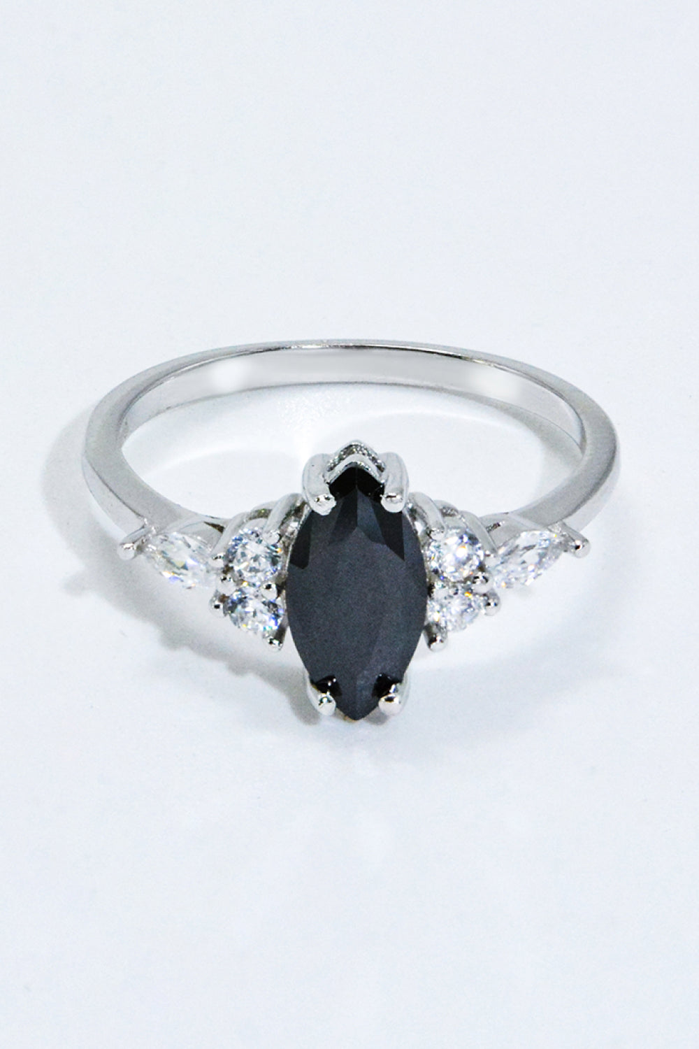 Schwarzer Achat-Silberring