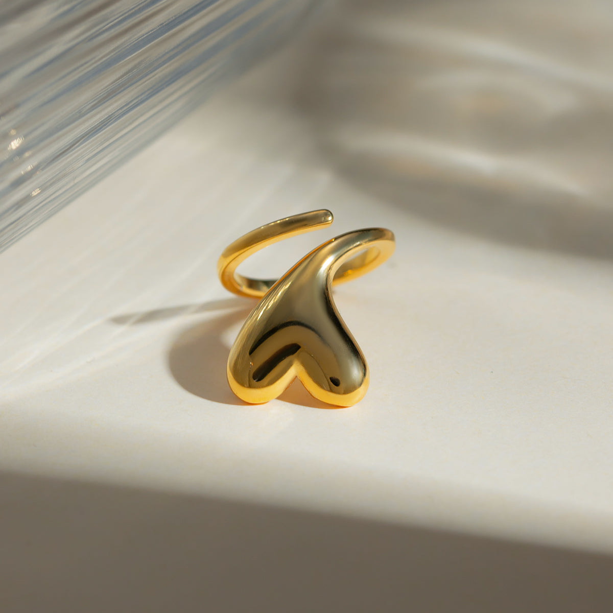 Hjerte Twist Stål Ring