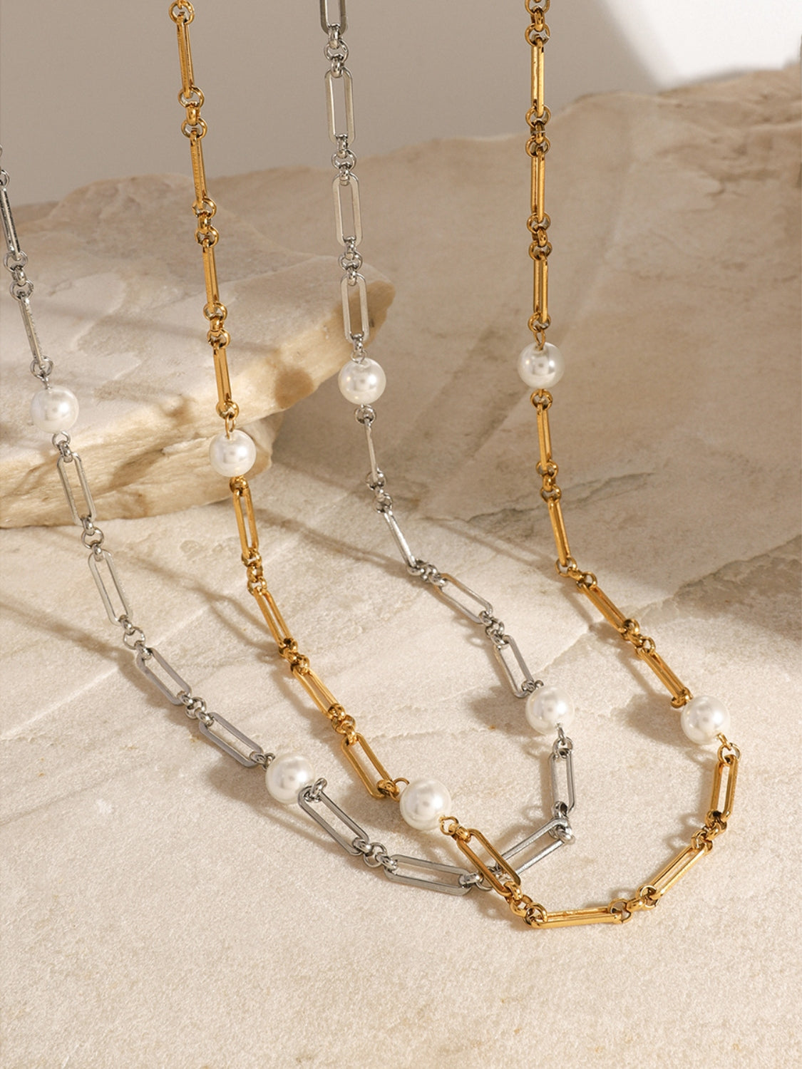 Collare in acciaio Pearl-Link