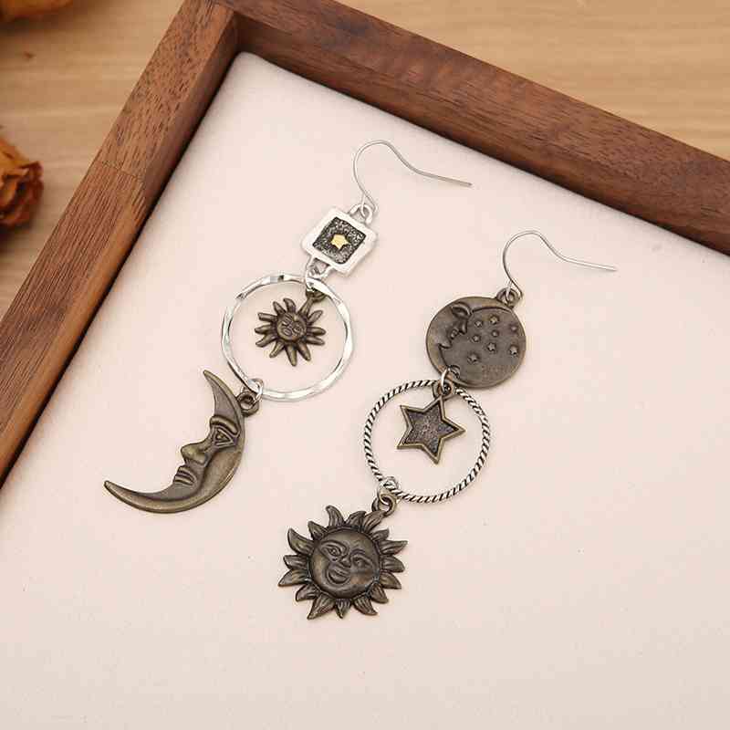 Celestial Body Dangle Hoops
