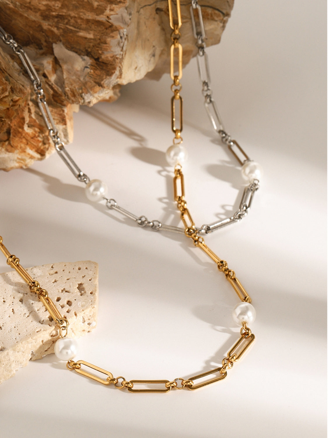 Collare in acciaio Pearl-Link