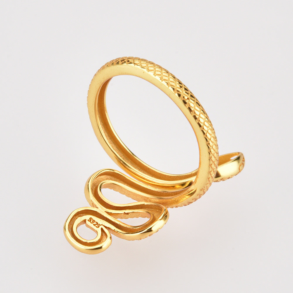 Anello Serpente d'Argento