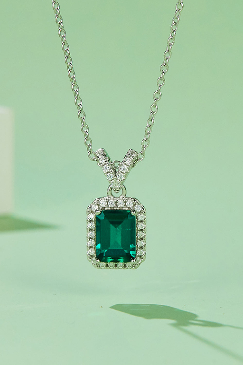 1,25 ct Labor-Smaragd-Anhänger