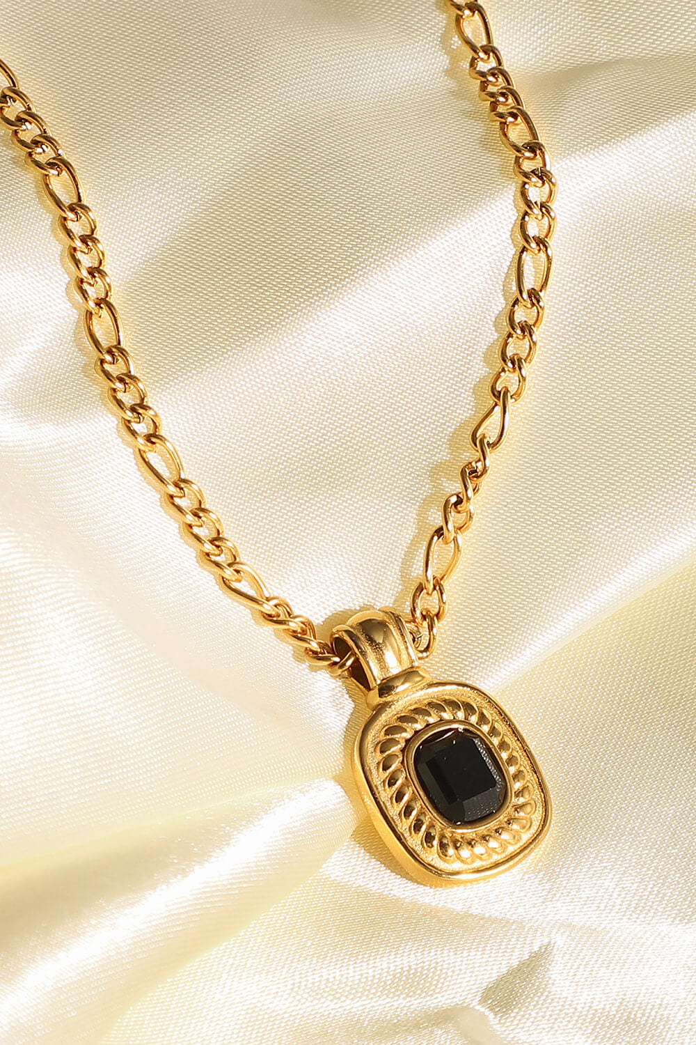 Guld Rhinestone Vedhæng Kæde