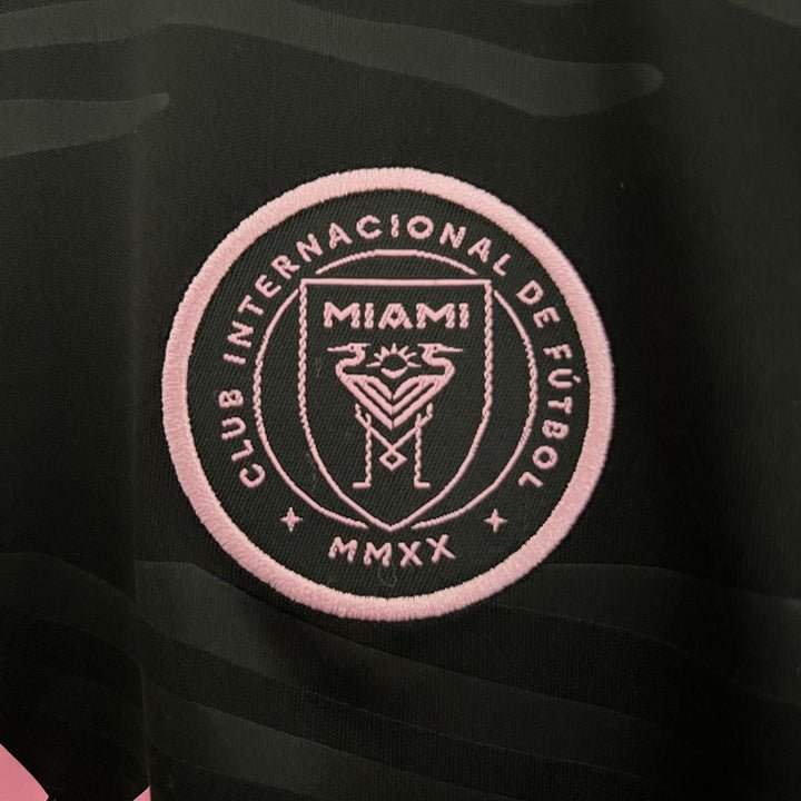 Kit da calcio per bambini Messi - Inter Miami 2024/25 Trasferta Nero