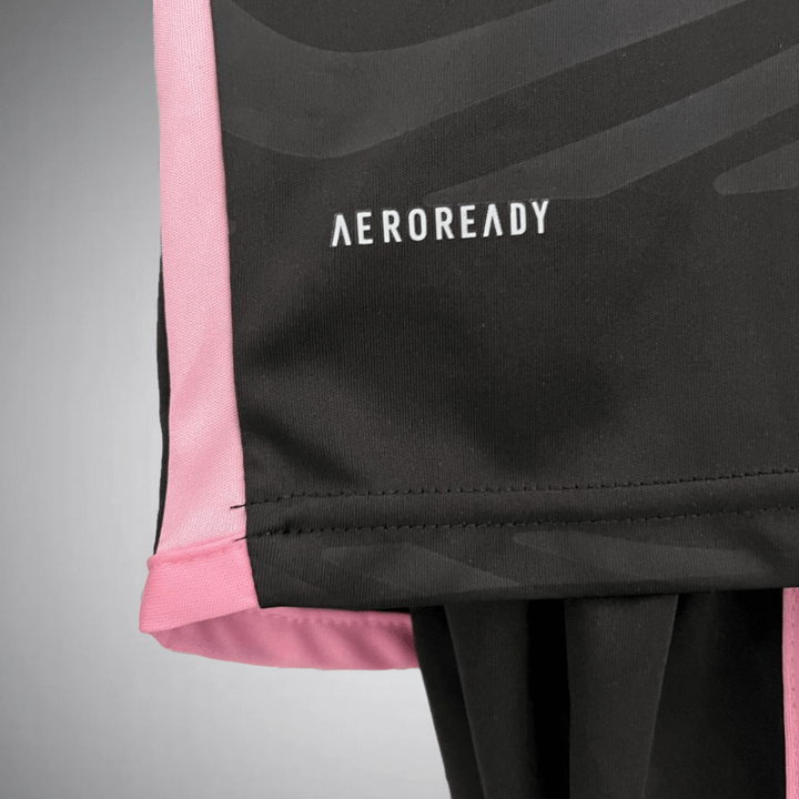 Kit da calcio per bambini Messi - Inter Miami 2024/25 Trasferta Nero