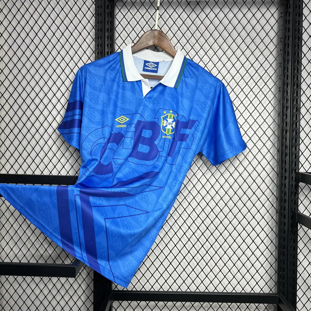Camiseta retro de visitante de Brasil 1992