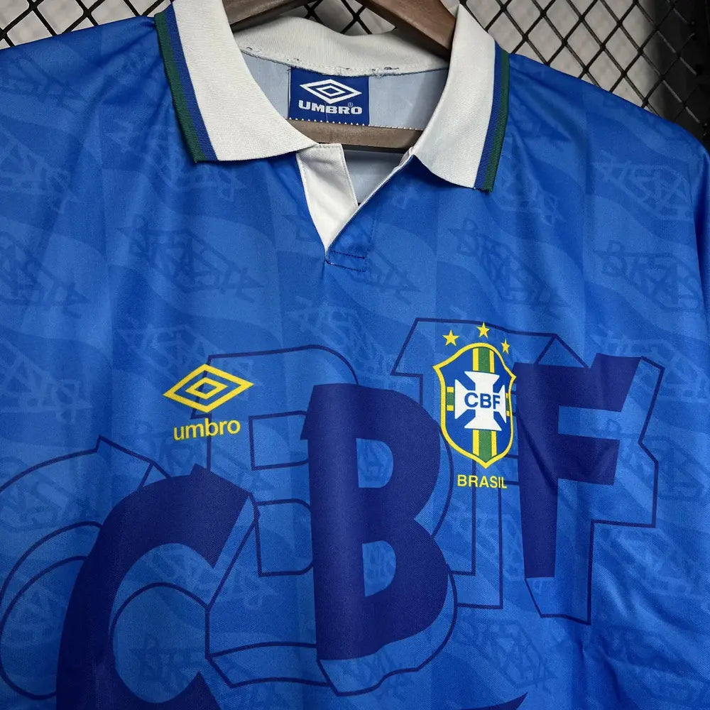 Camiseta retro de visitante de Brasil 1992