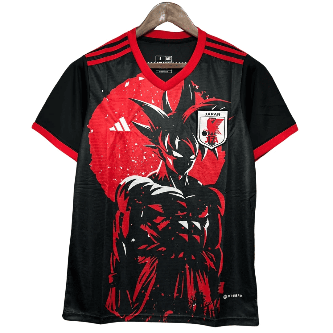 Japan Goku T-shirt – Sort & Rød Udgave